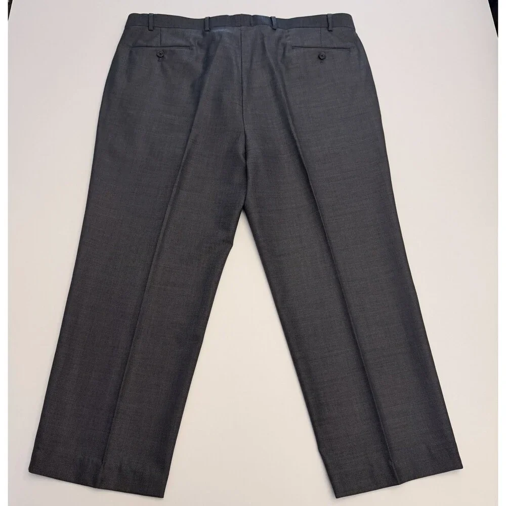 Lauren Ralph Lauren Mens 2 Piece Gray Suit 48L 40x28 Wool Blend Pleated Pants